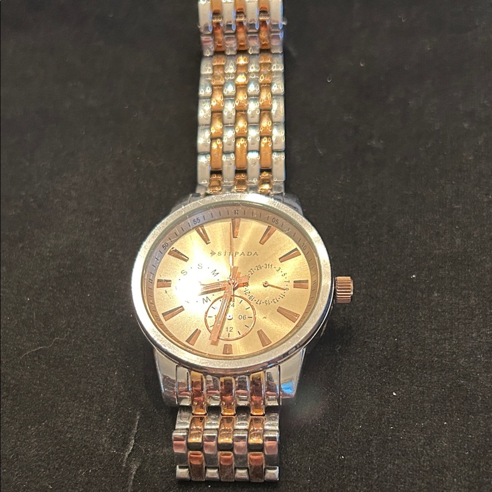 Silpada Two-Tone Women's Watch in Silver and Gold
